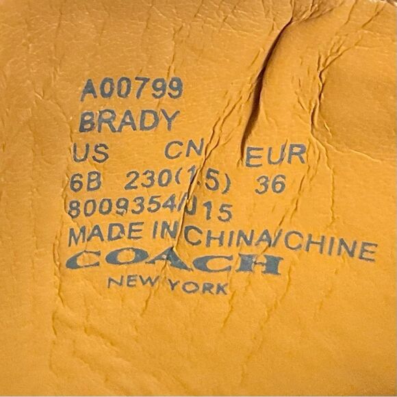 COACH Brady Slingback Sandal Sz 6 Black Leather Peep Toe Shoes Neutral - Picture 8 of 10